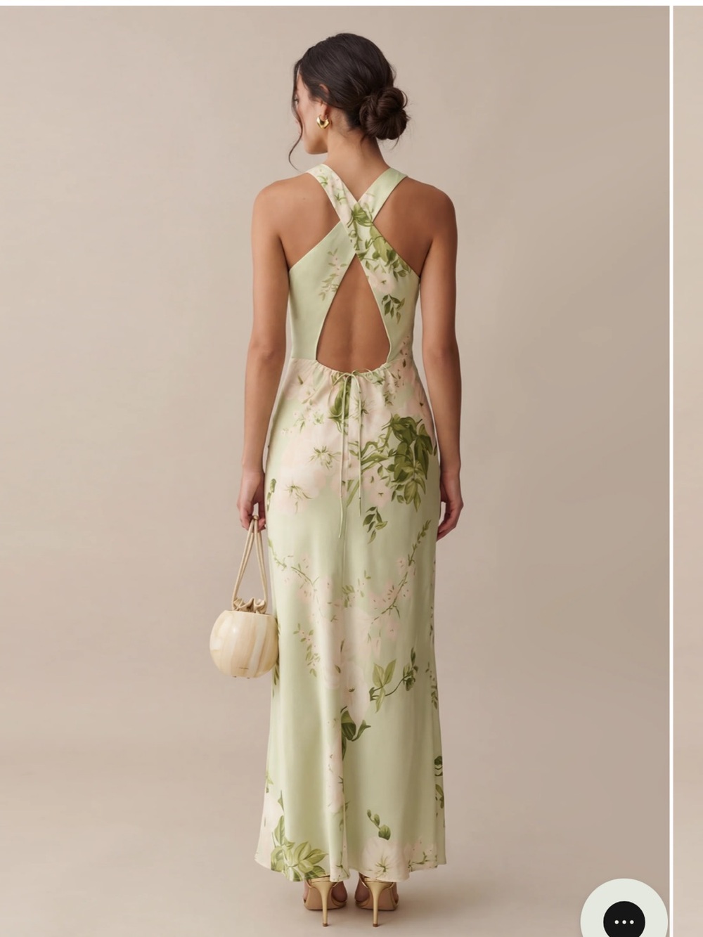 NWT Few Moda Roslyn Silk Dress in Mint Blossom. Size M - Picture 3 of 12